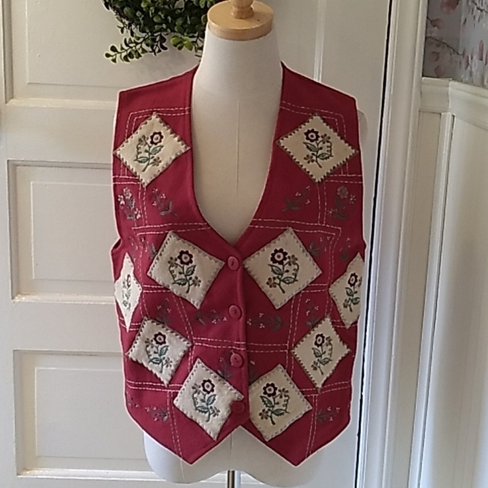 Vintage Paul Harris Design large 65% wool vest